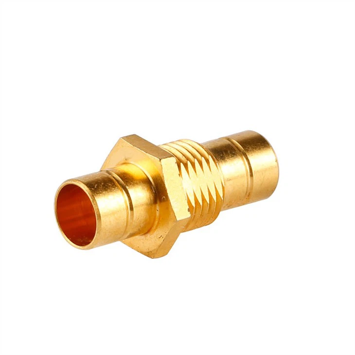 Yellow hole CNC brass machined parts